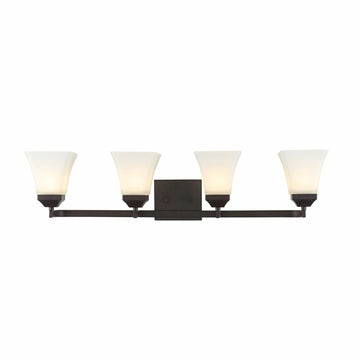 Staunton Iron/Glass Modern Cottage LED Vanity Light